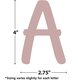 Light Mauve 4" Modern Classic Letters Combo Pack Alternate Image SIZE