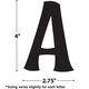 Black 4" Wild Whimsy Letters Combo Pack Alternate Image SIZE