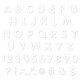 White 2" Classic Letters Uppercase Pack Alternate Image C