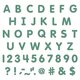 Eucalyptus Green 2" Classic Letters Uppercase Pack Alternate Image C