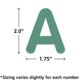 Eucalyptus Green 2" Classic Letters Uppercase Pack Alternate Image SIZE