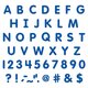 Blue 2" Classic Letters Uppercase Pack Alternate Image C