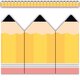 Pencils Die-Cut Rolled Border Trim Alternate Image D