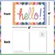 Color Crush Hello Postcards Alternate Image SIZE