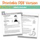 Apricot Banana Shakes - Reading Comprehension Activity Google Slides Alternate Image C