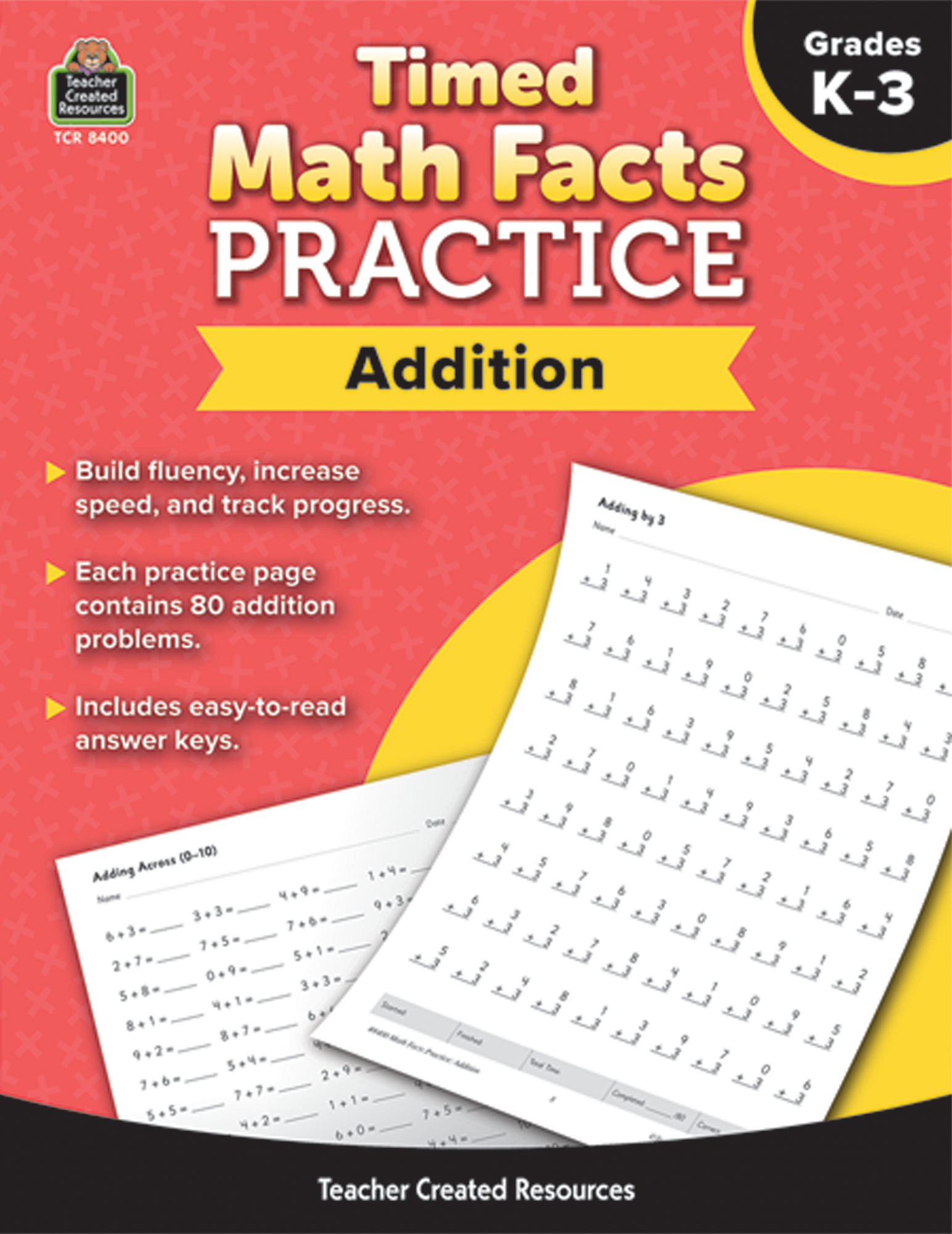 Accelerated Reader Math Facts Timed Math Facts Practice: Addition - TCR8400 | Teacher Created Resources