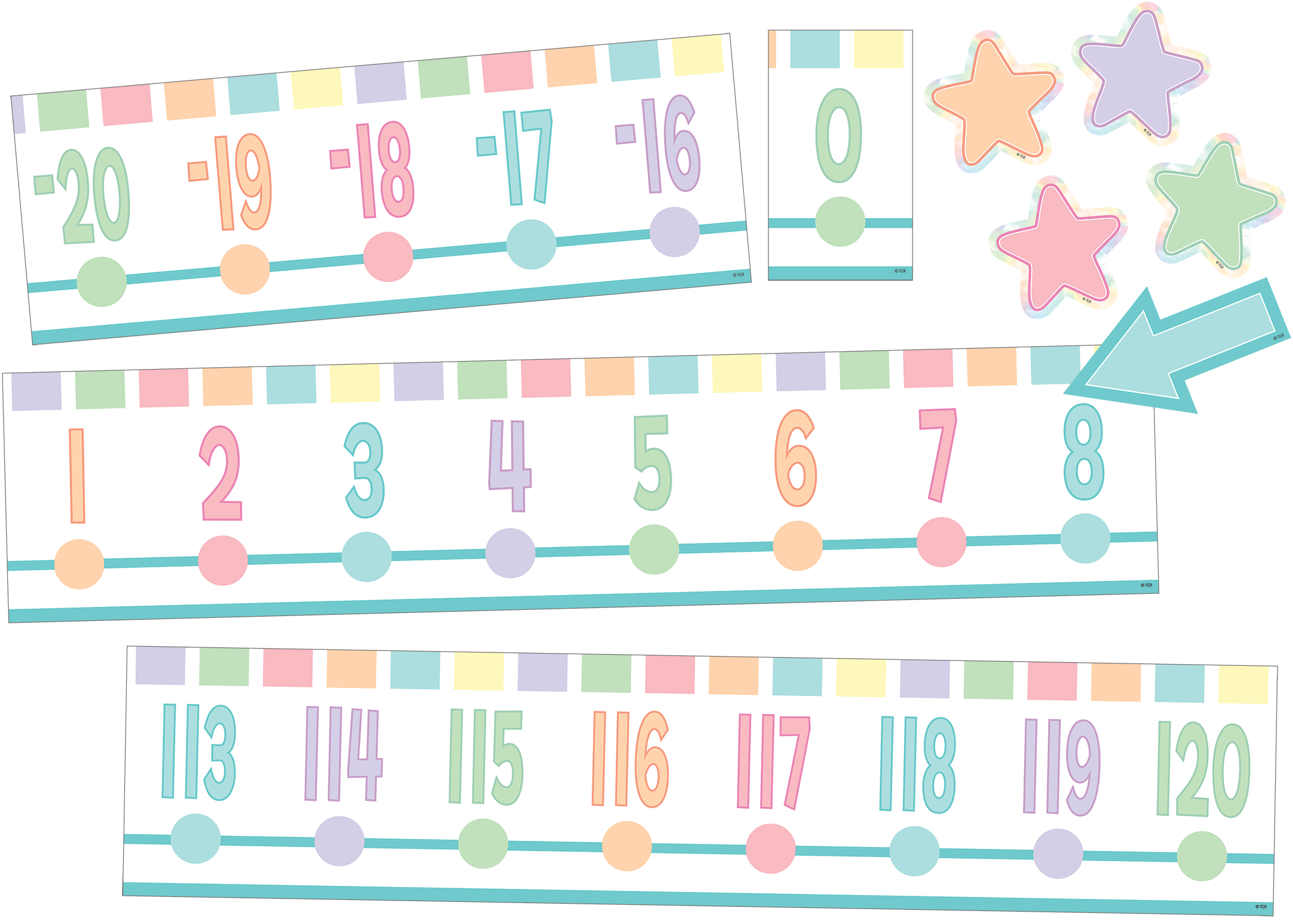 pastel-pop-number-line-20-to-120-bulletin-board-tcr8446-teacher