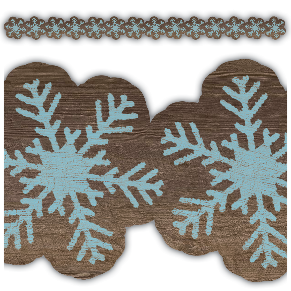 Home Sweet Classroom Snowflakes Die Cut Border Trim - TCR8455