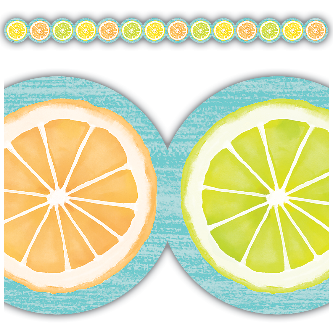 Lemon Zest Citrus Slices DieCut Border Trim TCR8490 Teacher