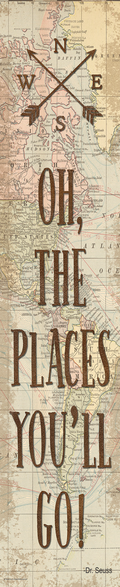 Travel the Map Oh, the Places You'll Go! Banner - TCR8632 | Teacher Created Resources