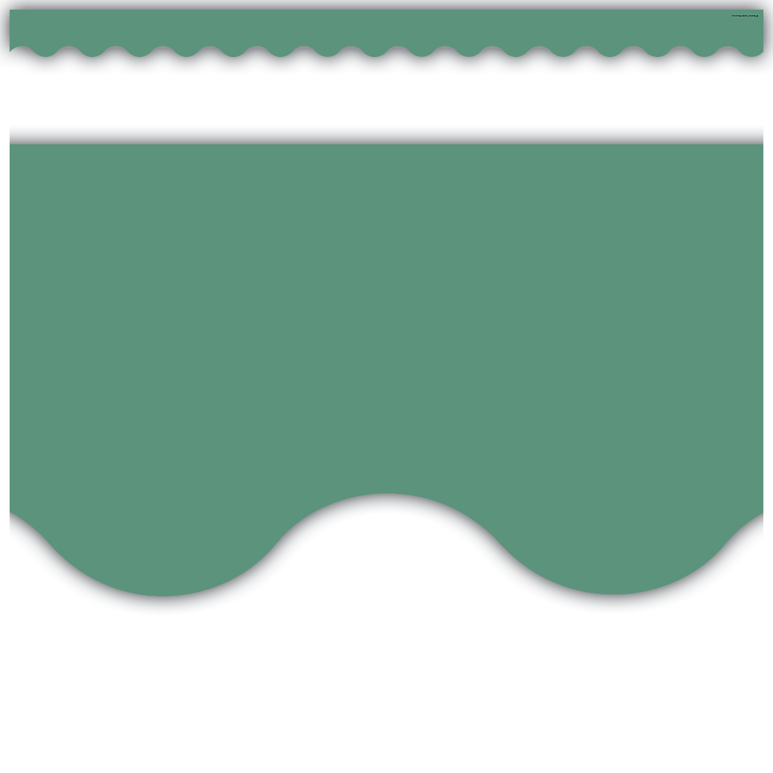 Eucalyptus Green Scalloped Border Trim