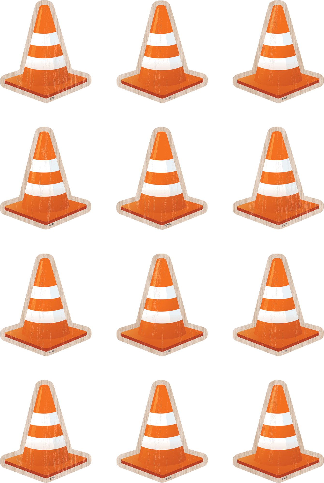 Under Construction Cones Mini Accents TCR8746 Teacher Created Resources