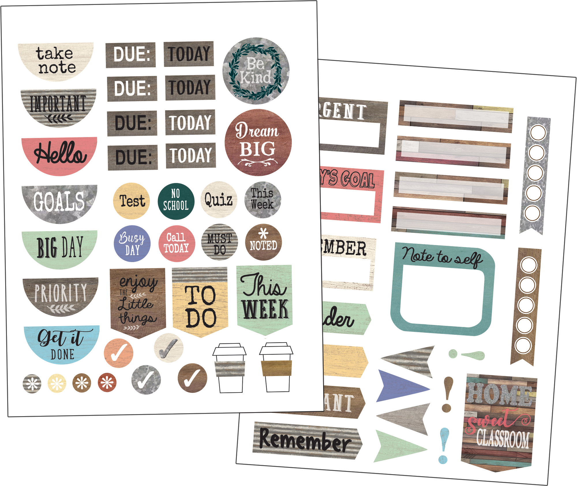 Home Sweet Classroom Planner Stickers Tcr8748 Teacher