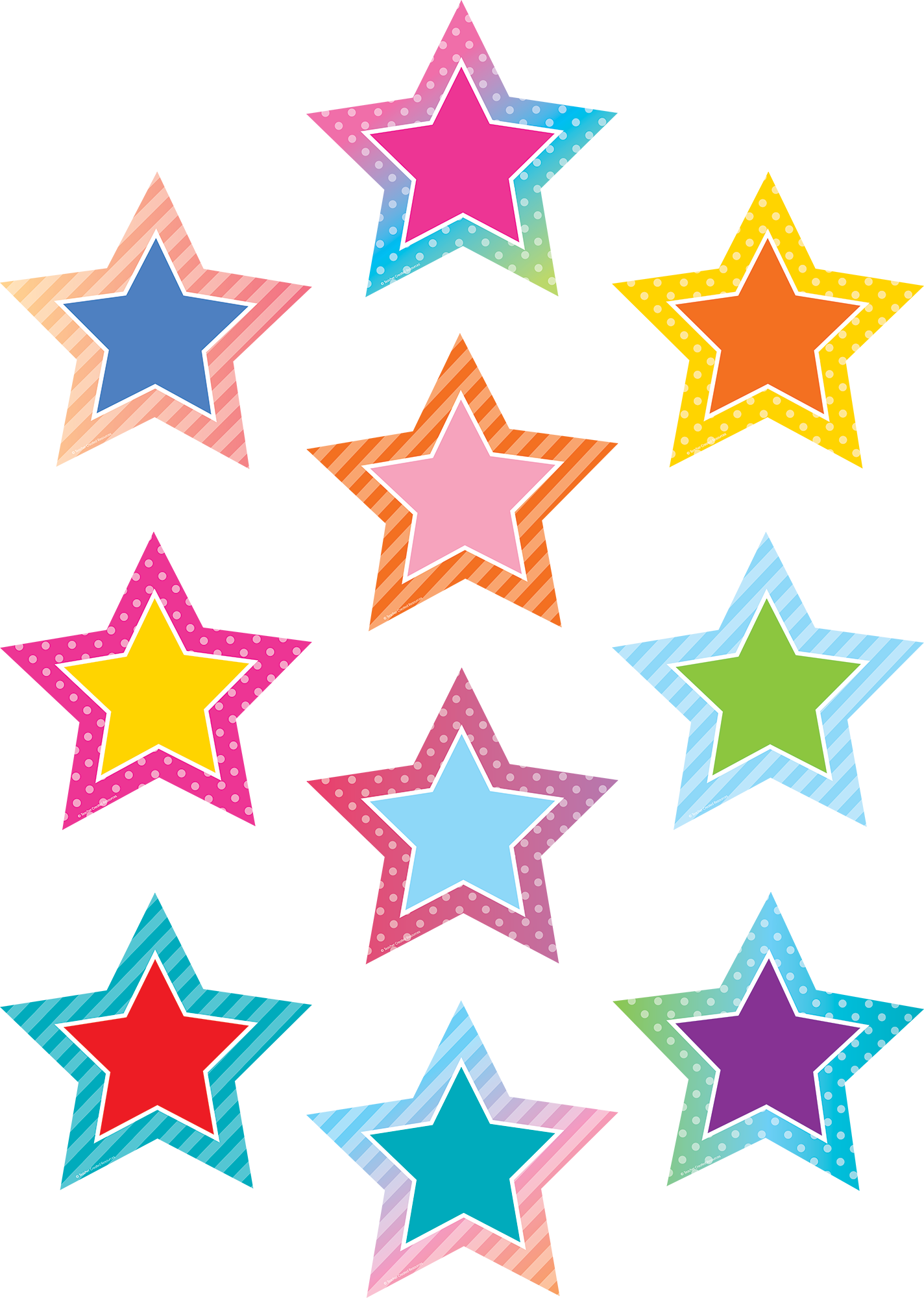 TCR8758 - Colorful Vibes Stars Accents, Use the Colorful Vibes Stars Accent...