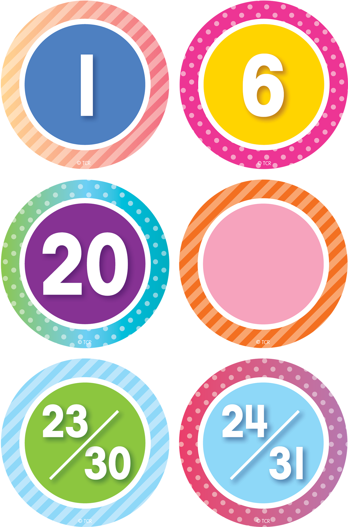 Colorful Vibes Calendar Days TCR8790 Teacher Created Resources