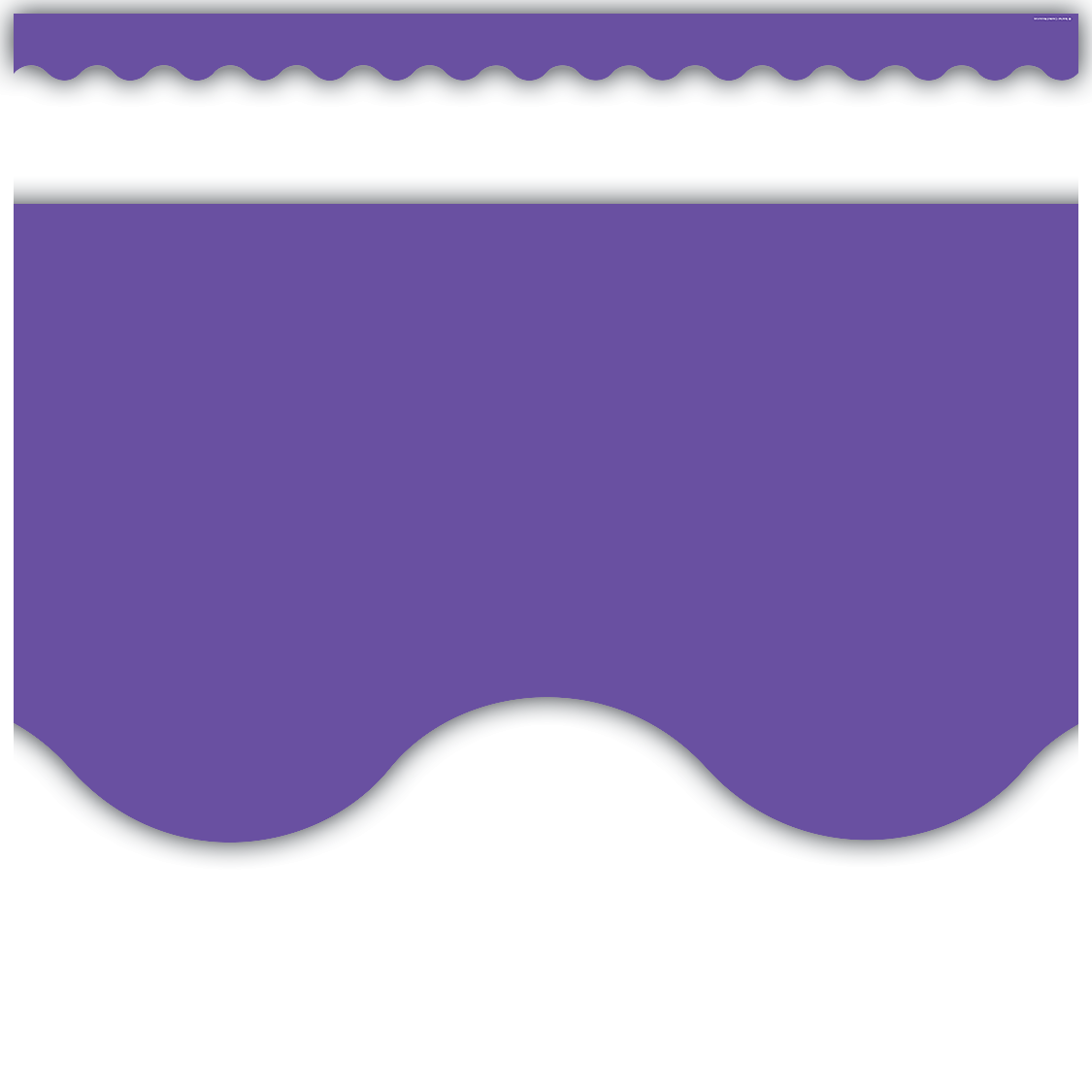 Ultra Purple Scalloped Border Trim - TCR8791 | Teacher Created Resources