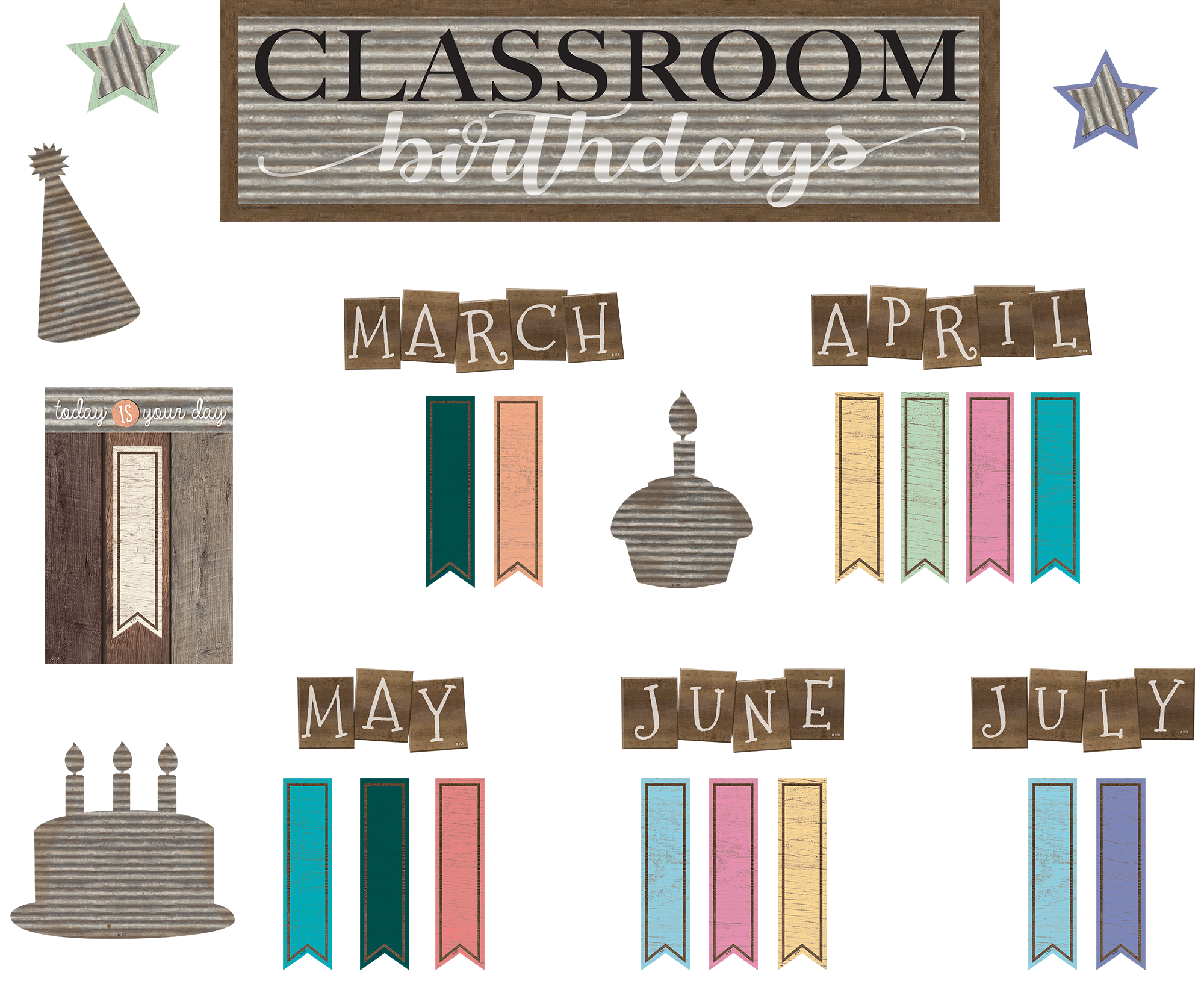 Home Sweet Classroom Birthdays Mini Bulletin Board