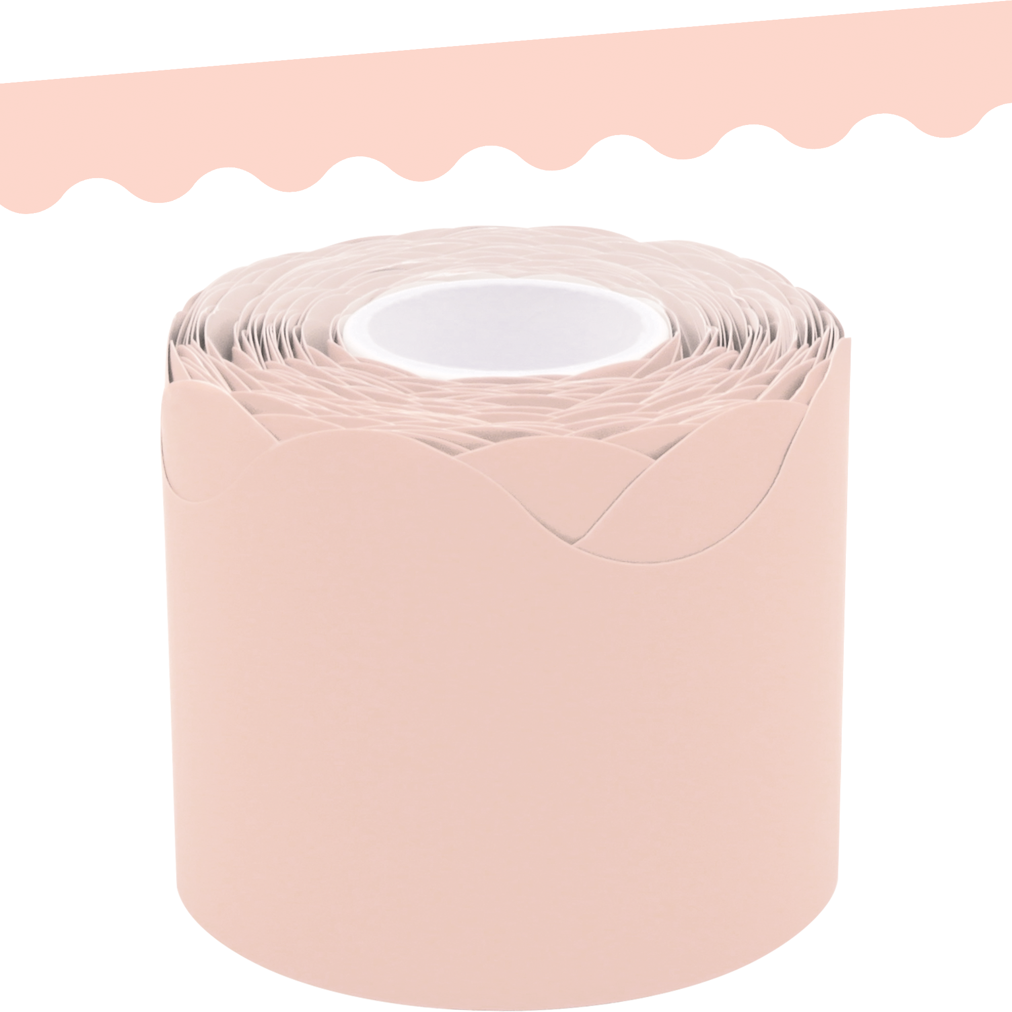 Blush Scalloped Rolled Border Trim