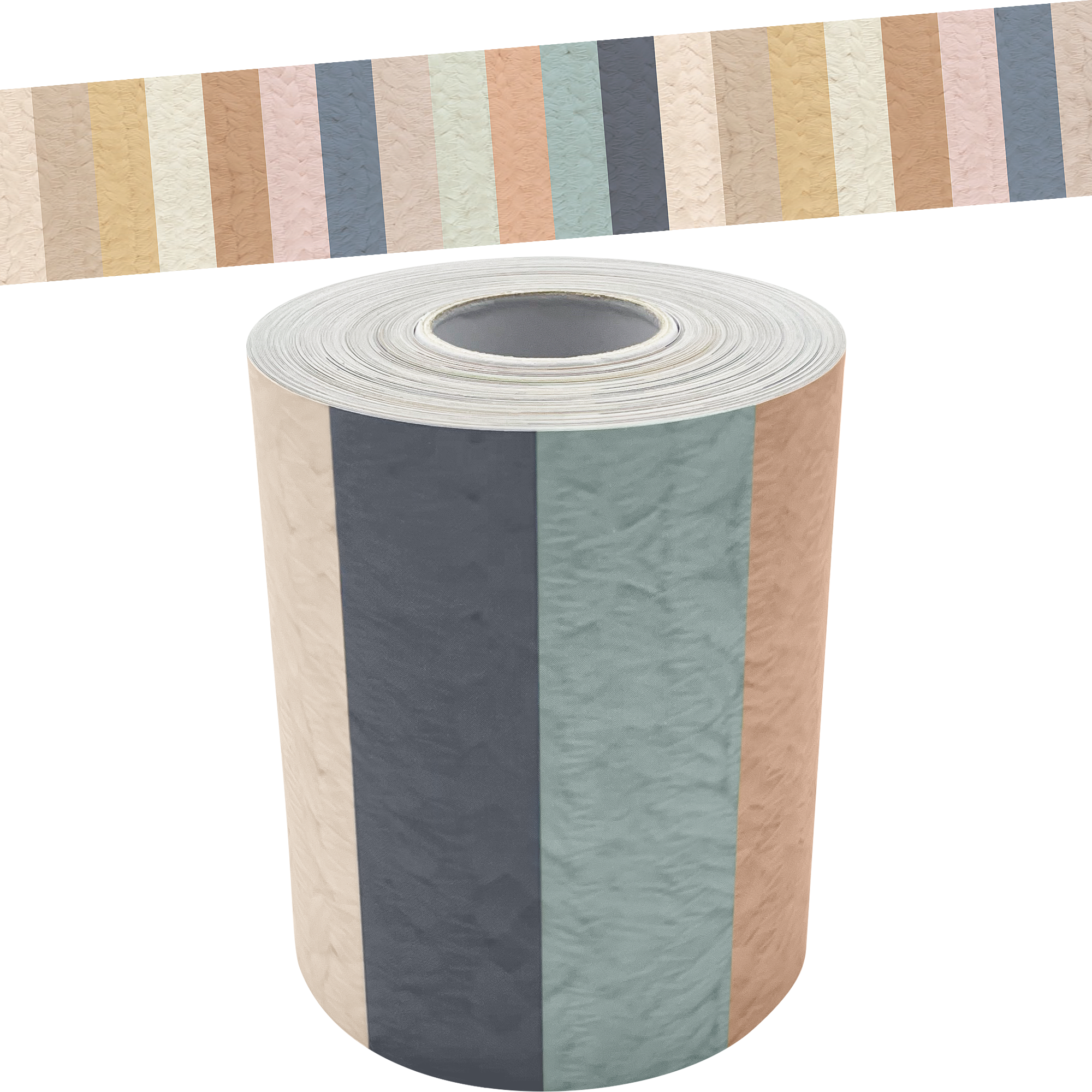 Everyone is Welcome Stripes Straight Rolled Border Trim