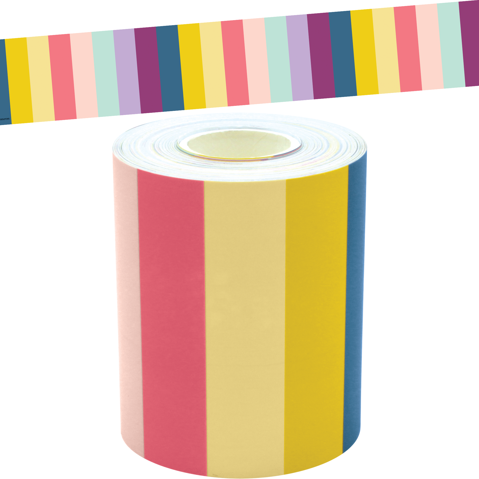 Oh Happy Day Stripes Straight Rolled Border Trim