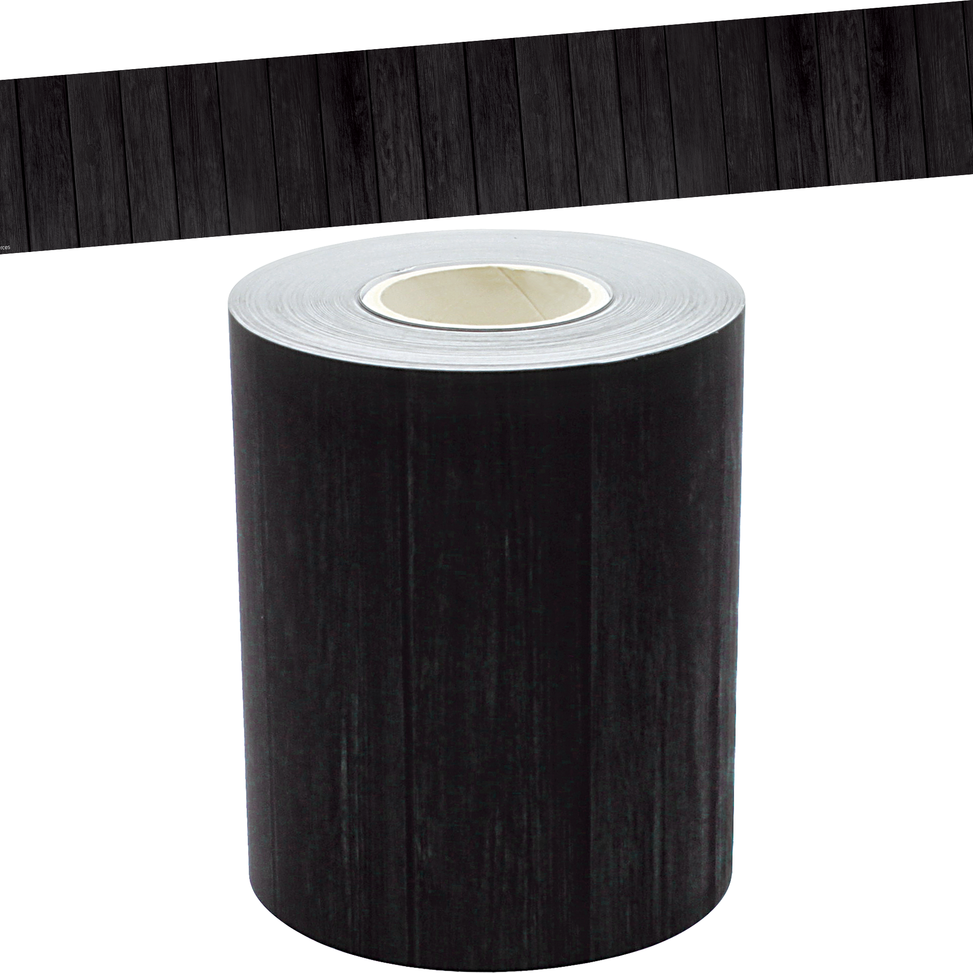 Black Wood Straight Rolled Border Trim