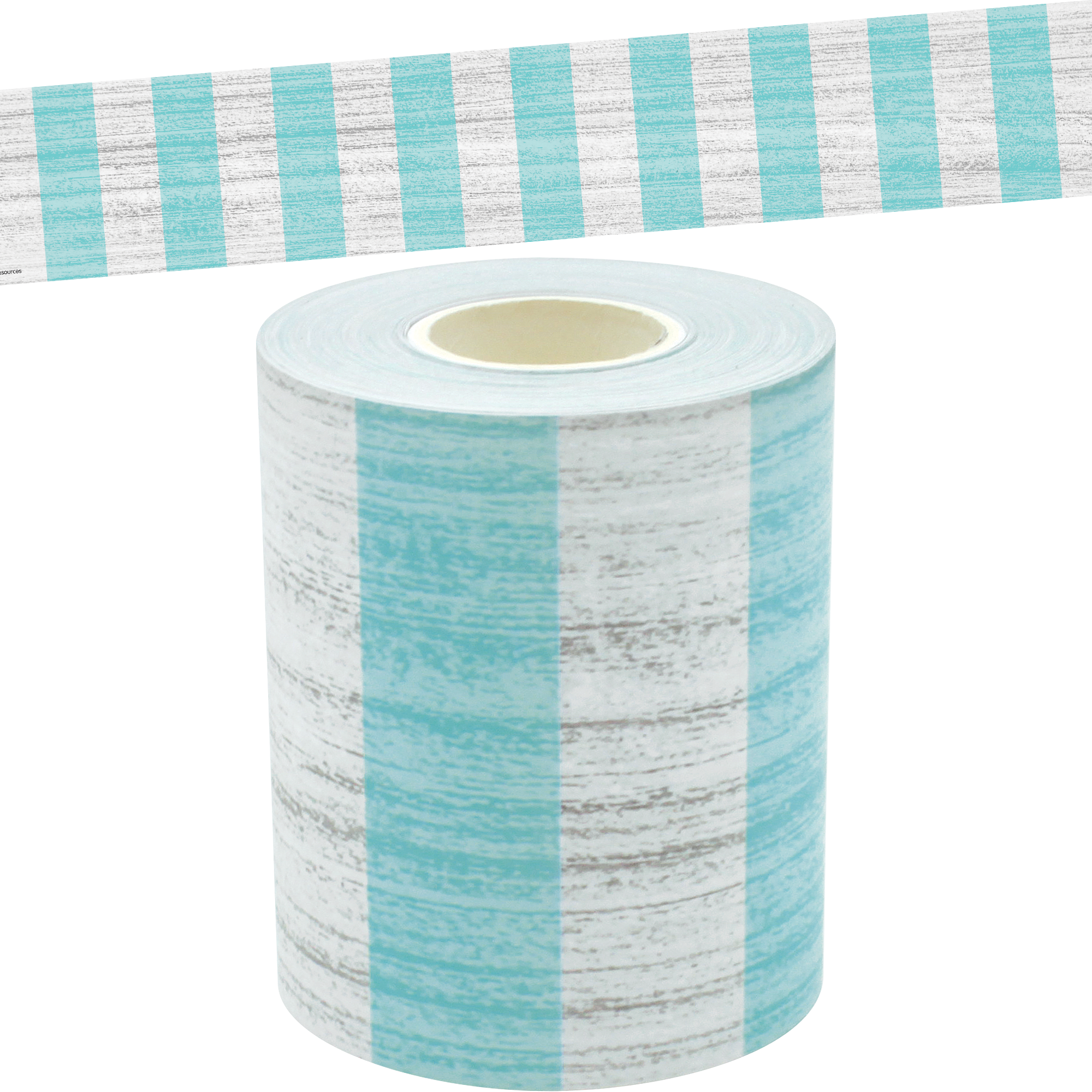 Vintage Blue Stripes Straight Rolled Border Trim