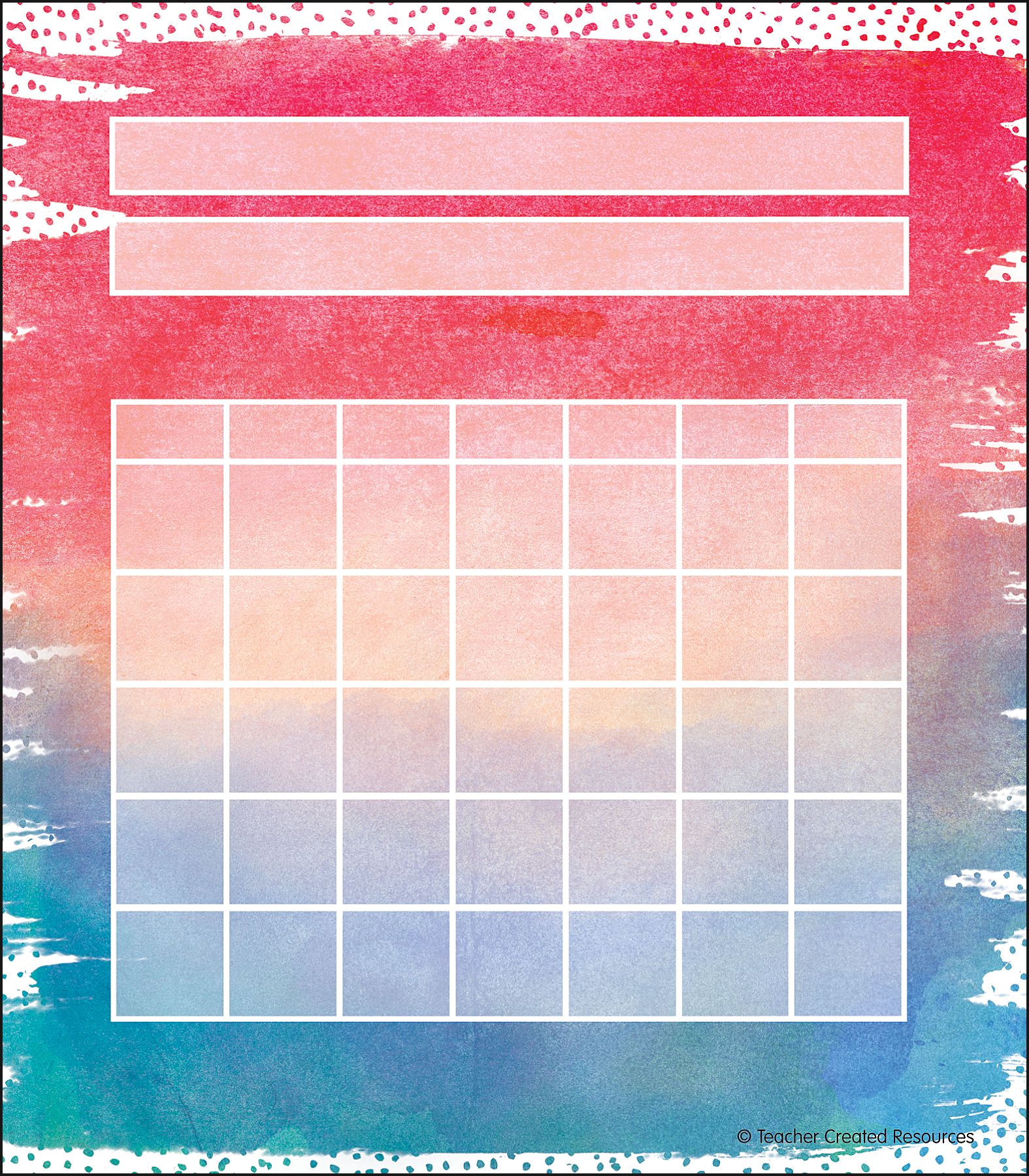 Watercolor Incentive Charts