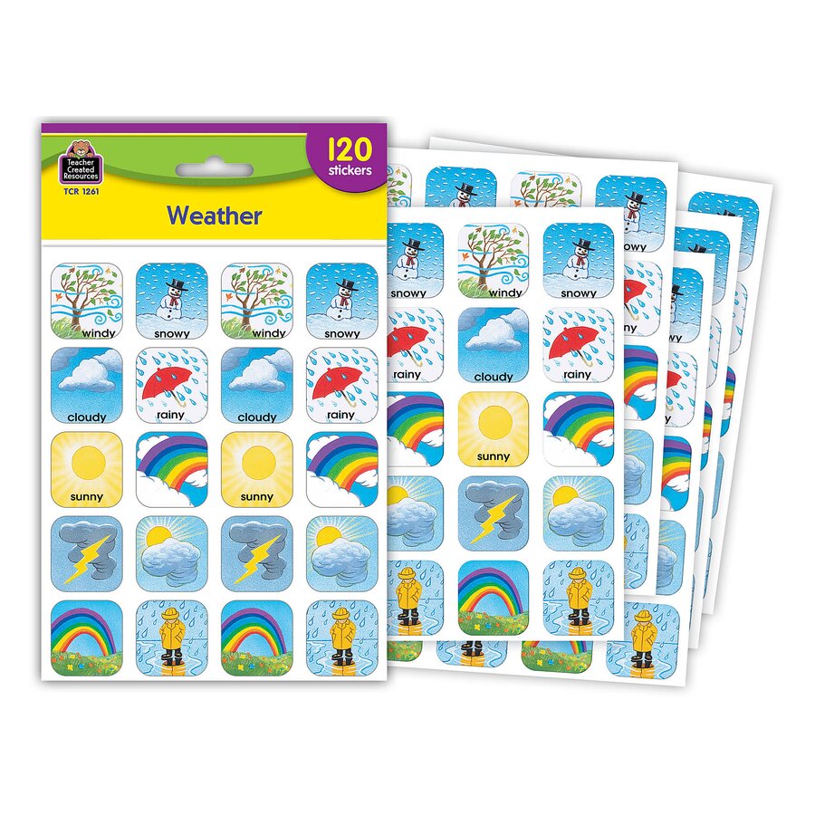 Weather Wizard Sticker Weather Stickers - TCR1261 | Teacher Created Resources