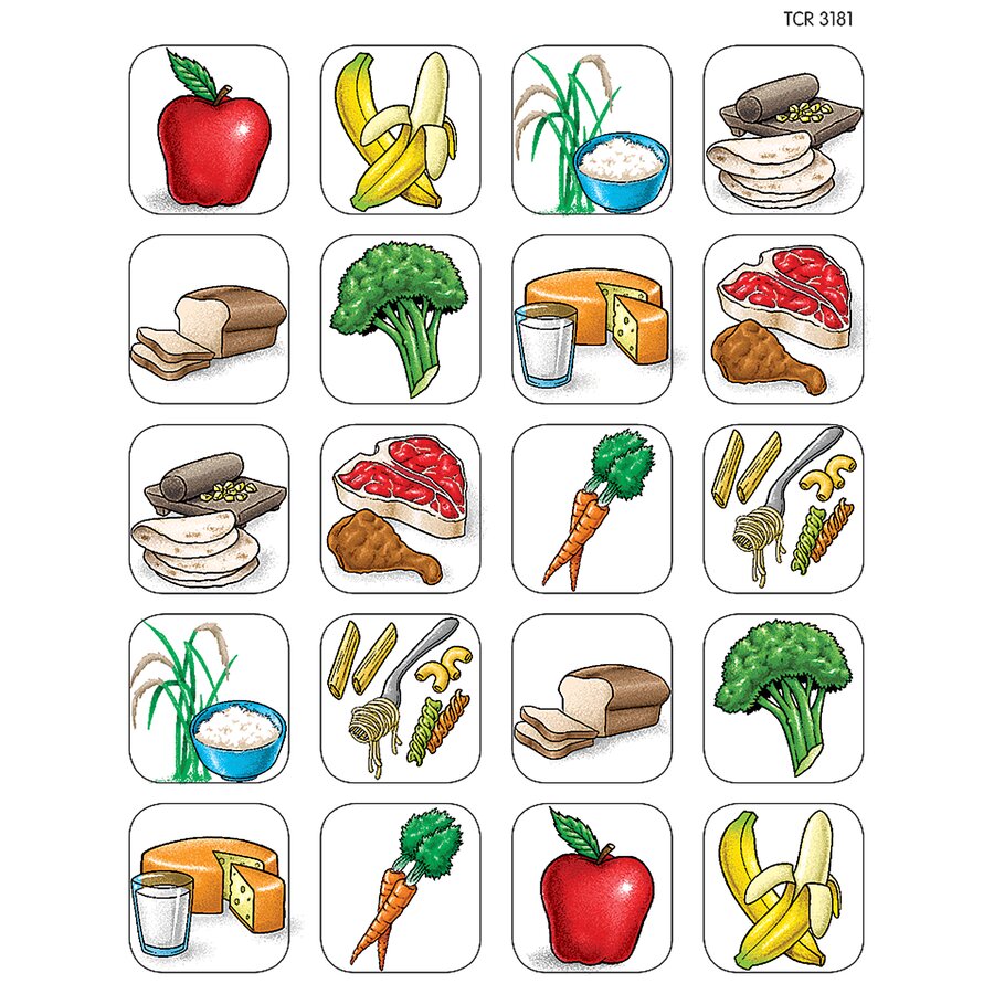 Rations Sticker Food Stickers - TCR1381 | Teacher Created Resources