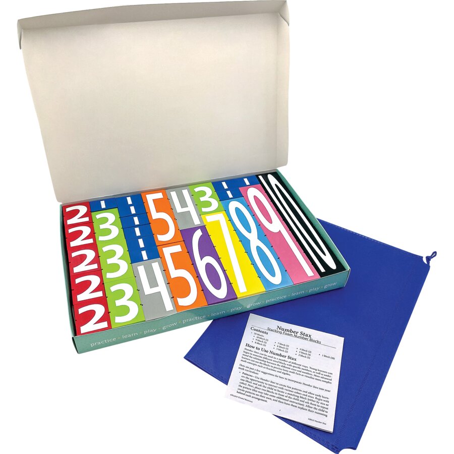 Number Stax - Stacking Foam Number Blocks - TCR20123 | Teacher Created ...