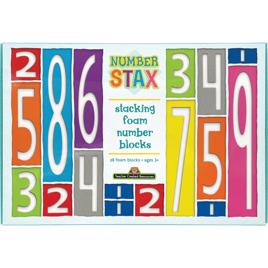 Number Stax - Stacking Foam Number Blocks - TCR20123 | Teacher Created ...