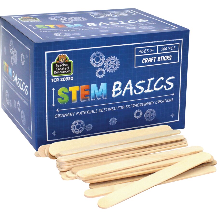 STEM Basics: Craft Sticks - 500 Count - TCR20920 | Teacher Created ...