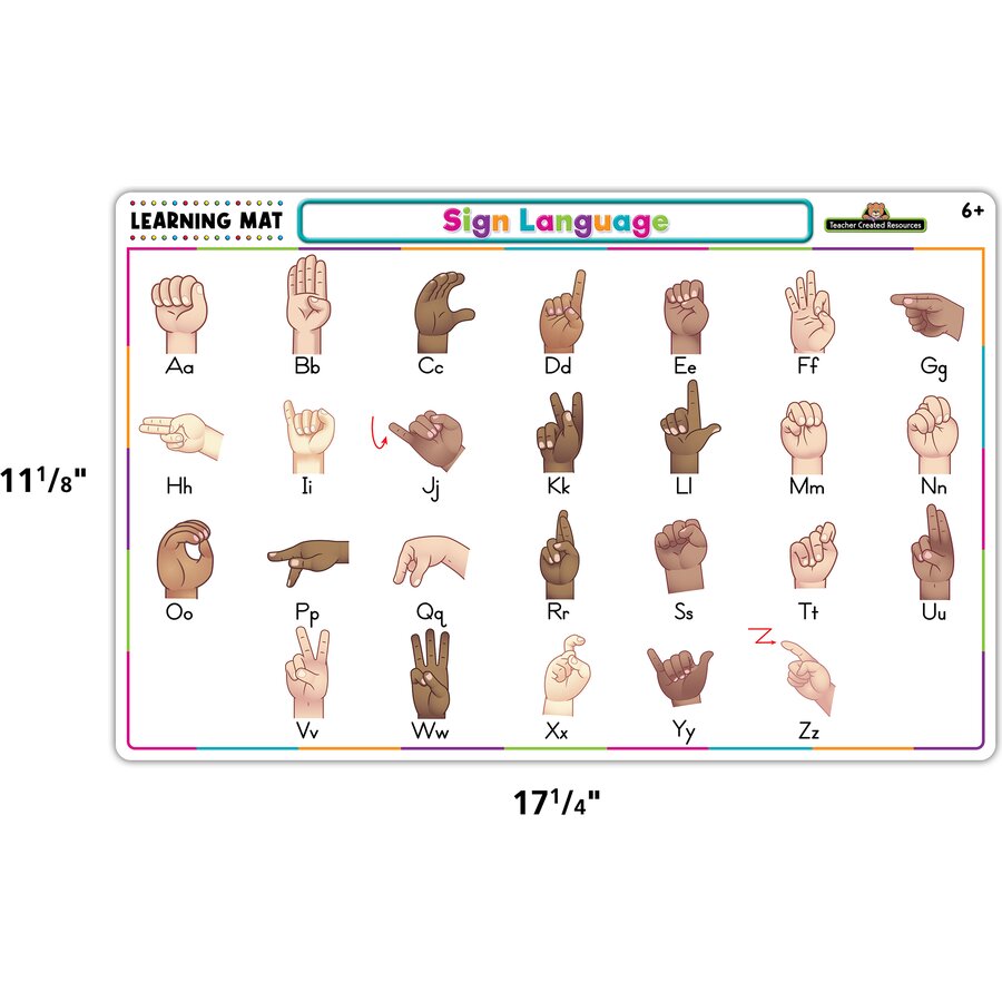 Sign Language Learning Mat - TCR21029 | Teacher Created Resources