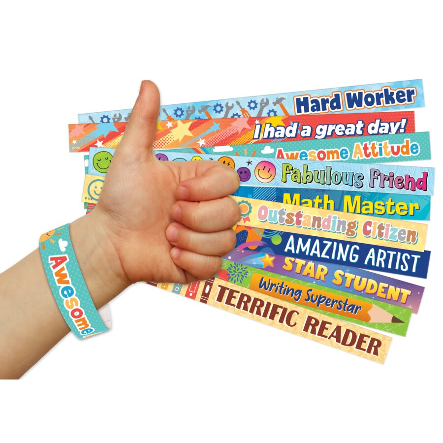 Positive Reinforcement Brag Bracelets - TCR21037 | Teacher Created Resources positive-reinforcement-brag-bracelets-tcr21037-teacher-created-resources