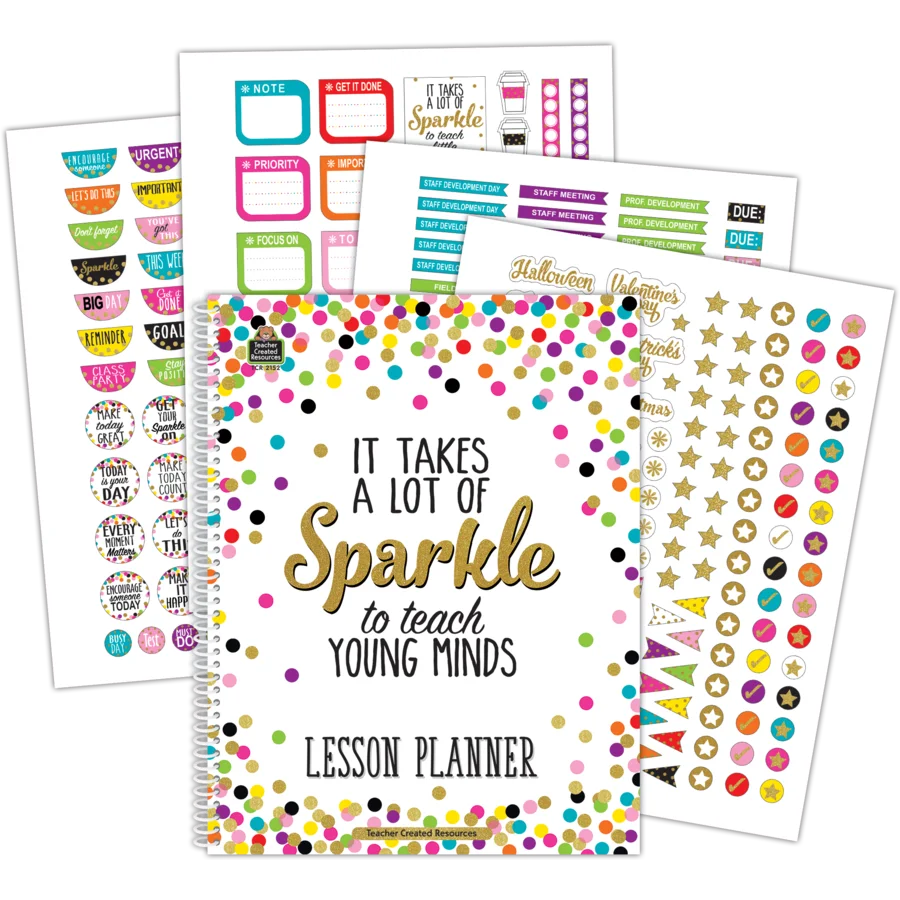 Confetti Lesson Planner with stickers product image 1