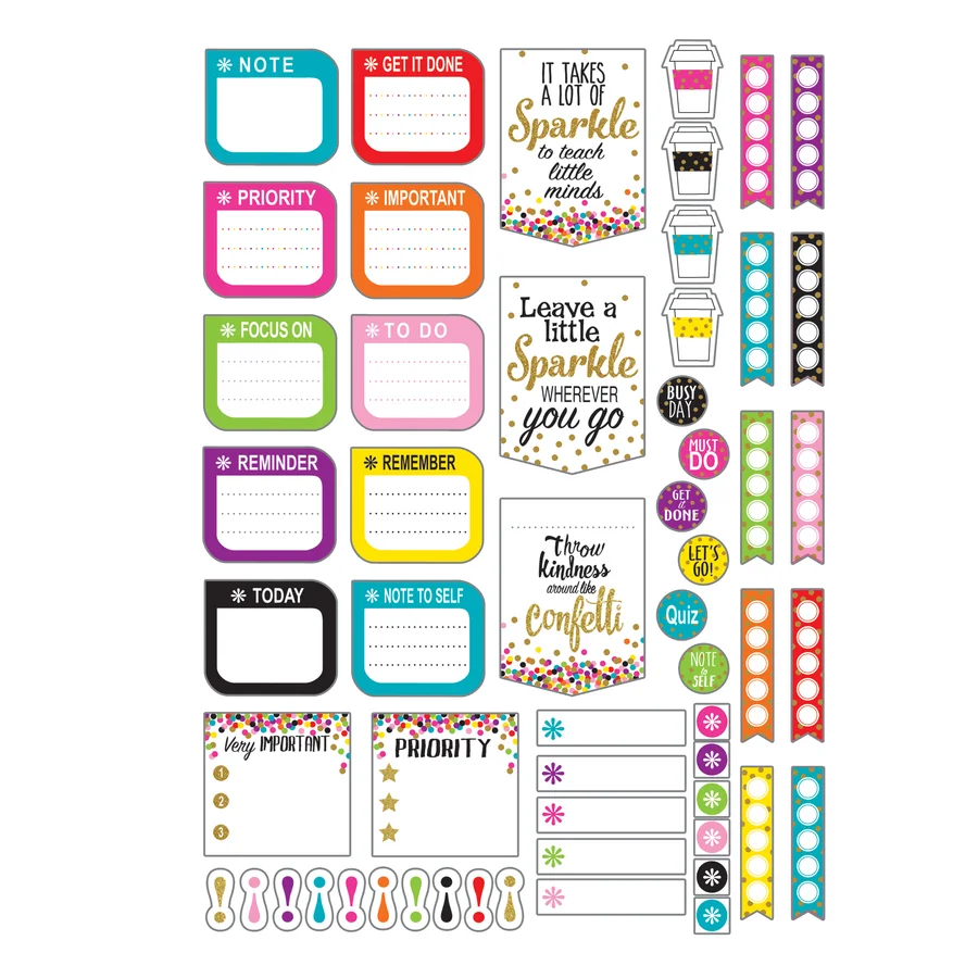 Confetti Lesson Planner with stickers product image 4