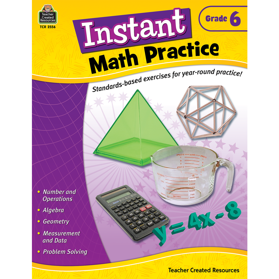 Instant Math Practice Grade 6 - TCR2556 | Teacher Created Resources