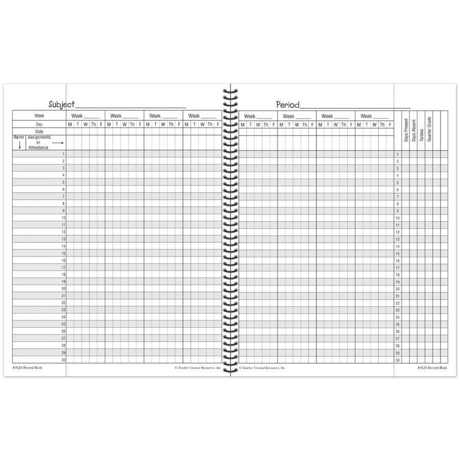 Record Book - TCR3628 | Teacher Created Resources