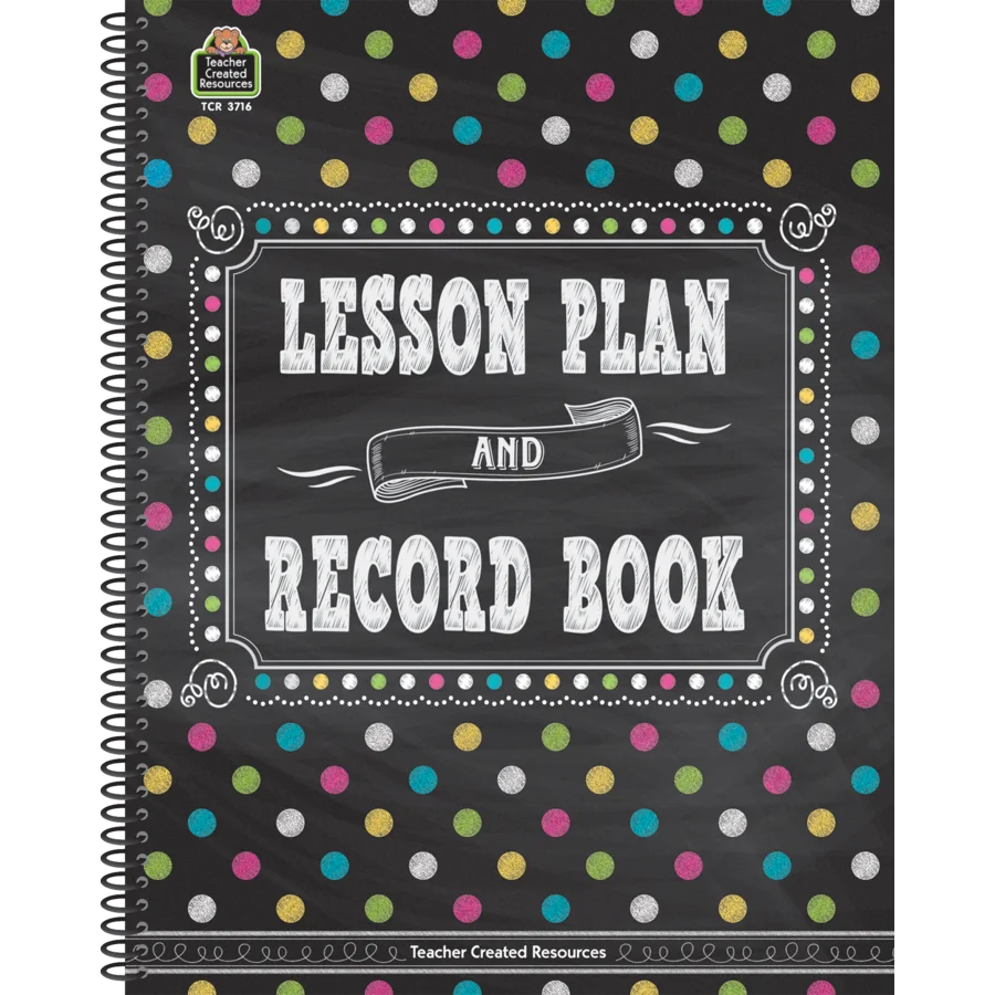 Chalkboard Brights Lesson Plan and Record Book product image 1