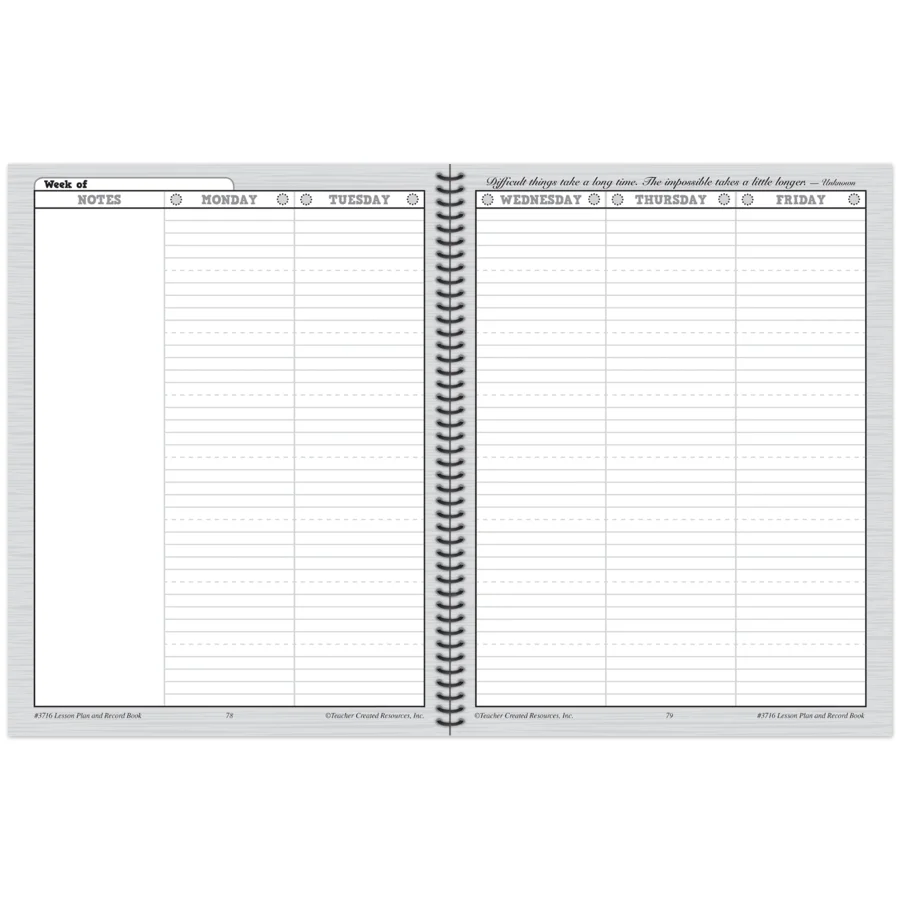 Chalkboard Brights Lesson Plan and Record Book product image 3