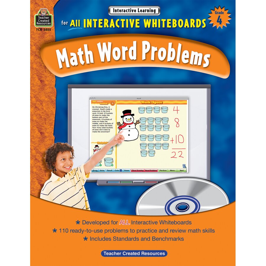 Interactive Learning: Math Word Problems Grade 4 - TCR3855 | Teacher ...