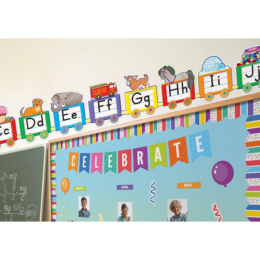 Train Display Lettering Alphabet Train Bulletin Board Display Set - TCR4421 | Teacher Created ...