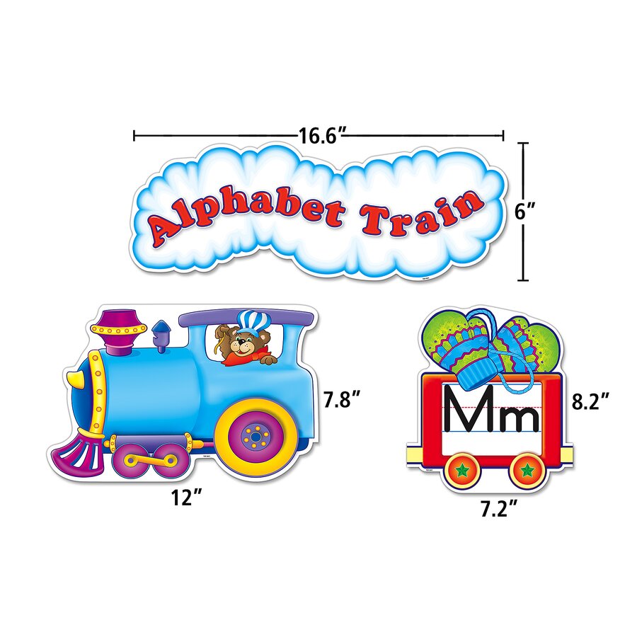 Train Display Lettering Alphabet Train Bulletin Board Display Set - TCR4421 | Teacher Created ...