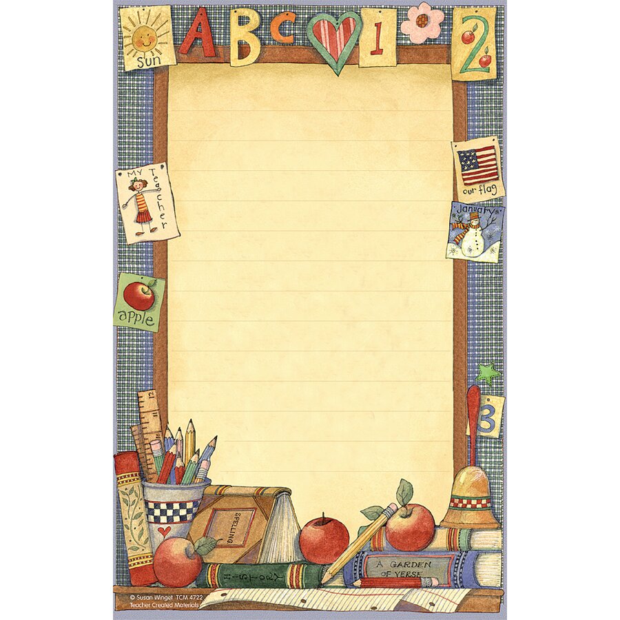 School Notetab School Time Notepad from Susan Winget - TCR4722 | Teacher Created Resources