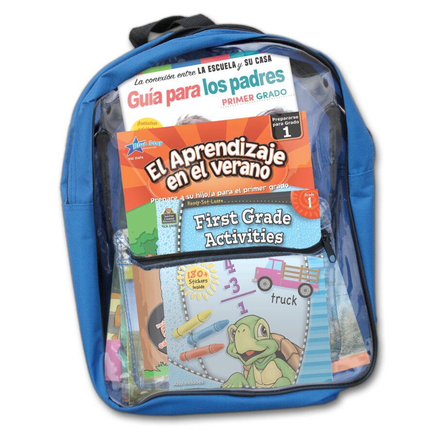 Learning Backpack Summertime Learning: Preparing For First Grade Spanish Backpack ...