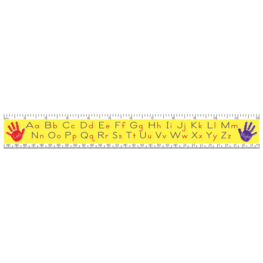 Left/Right Hand and Alphabet Ruler - TCR5227 | Teacher Created Resources