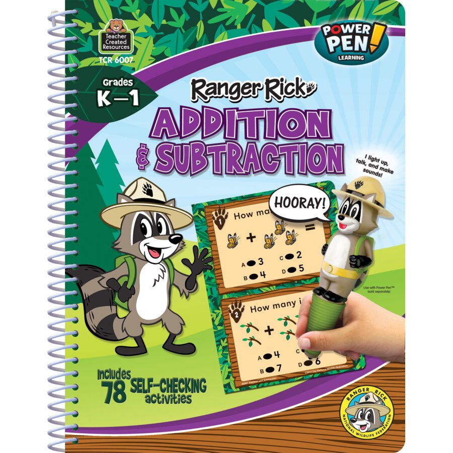 Add Maths Ranger Book Ranger Rick Power Pen Learning Book: Addition & Subtraction - TCR6007 ...