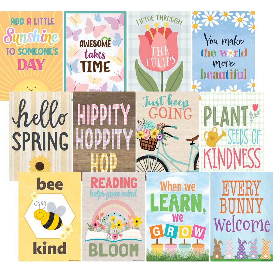 Spring Small Poster Pack - TCR6111 | Teacher Created Resources