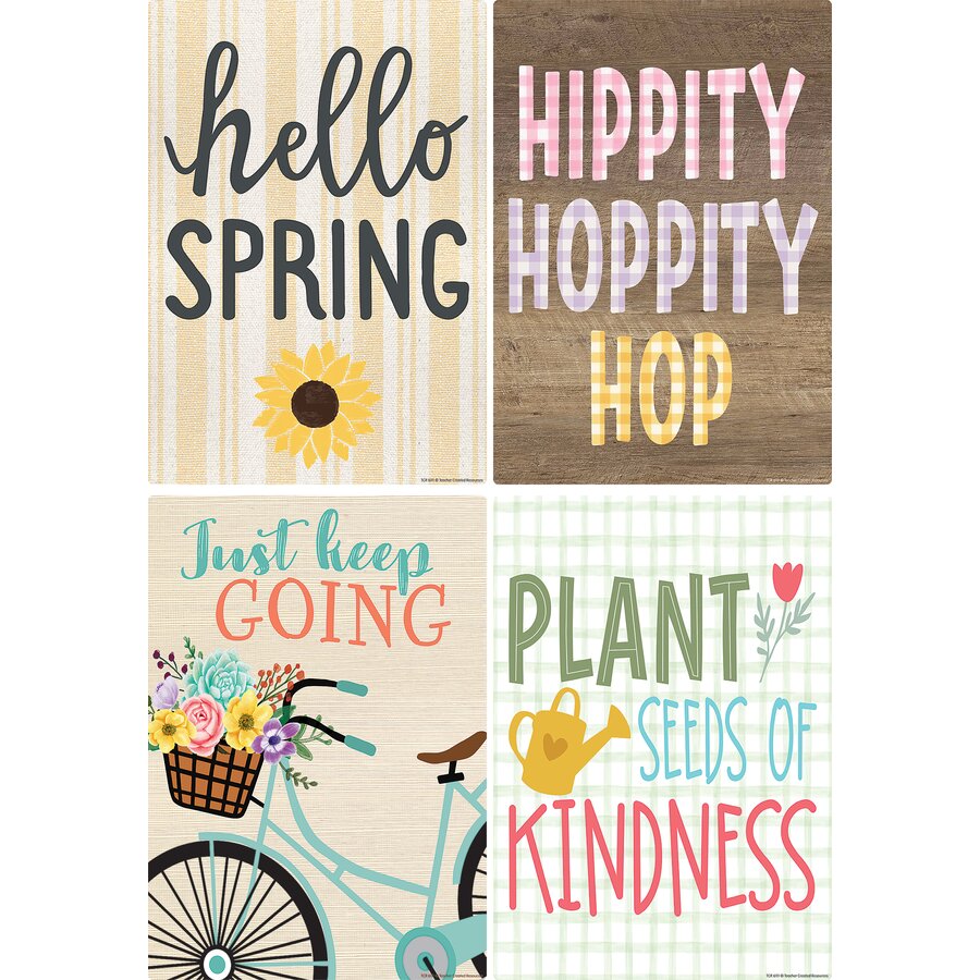 Spring Small Poster Pack - TCR6111 | Teacher Created Resources