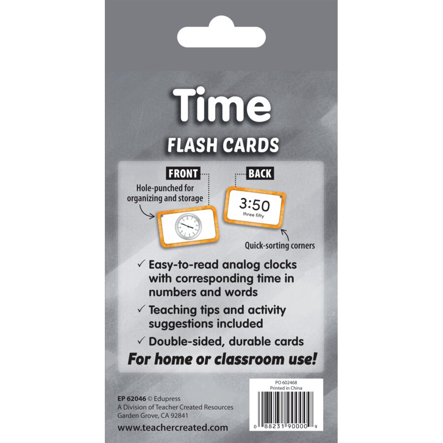 Time Flash Cards - TCR62046 | Teacher Created Resources